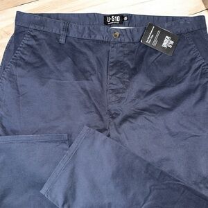 Under 510 Pants Mens 38x25 Core Stretch Chino Navy (Brand New) NWT